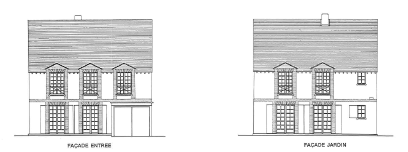 Schéma du modèle de maison BERGERAC
